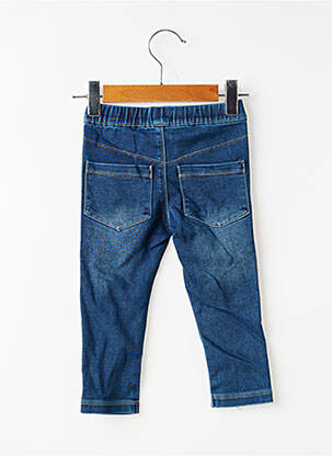 Blugi cu croială slim țesătură denim talie elastică albastru ABSORBA copil