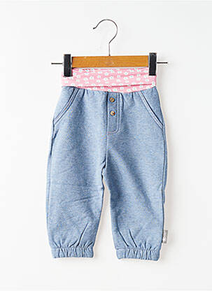Pantalon drept strânsă pe partea de jos talie elastică albastru STERNTALER fată