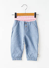 Pantalon drept strânsă pe partea de jos talie elastică albastru STERNTALER fille