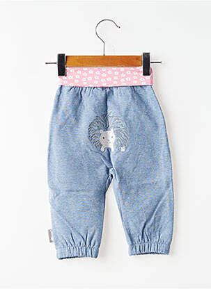 Pantalon drept strânsă pe partea de jos talie elastică albastru STERNTALER fată