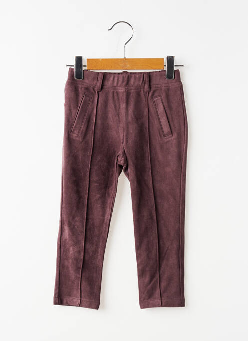 Pantalon slim talie elastică talie elastică maro BOBOLI fille