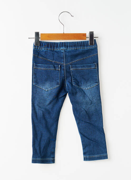 Blugi cu croială slim țesătură denim talie elastică albastru ABSORBA enfant