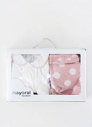 Set pantaloni mâneci lungi roz MAYORAL fată