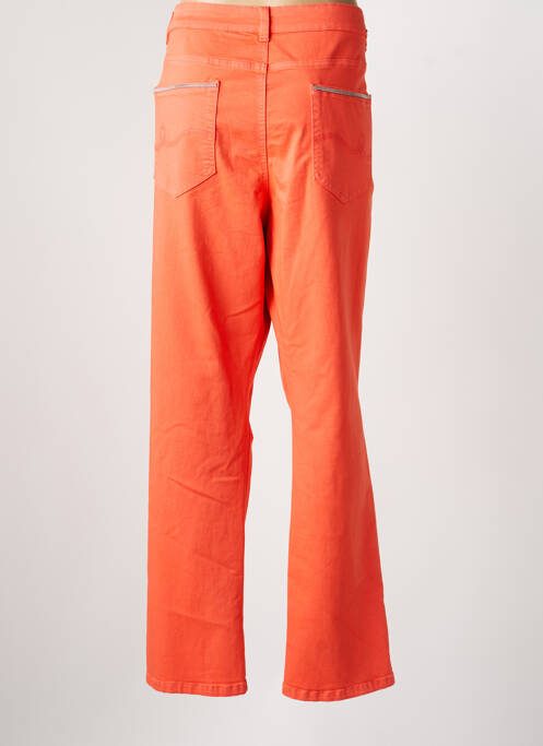 Pantalon drept elasticitate mărime normală portocaliu DIANE LAURY femme