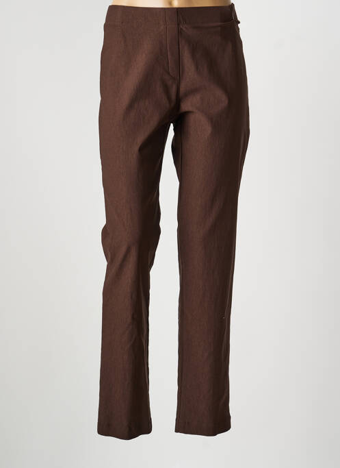 Pantalon drept elasticitate mărime normală maro JUMFIL femme