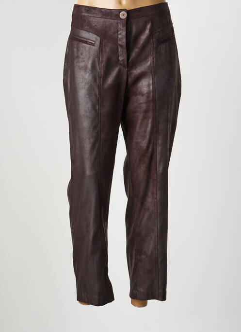 Pantalon drept elasticitate mărime normală maro JUMFIL femme