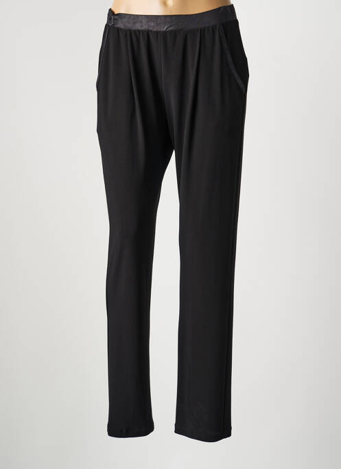 Pantalon drept țesătură crep mărime normală negru JUMFIL femme