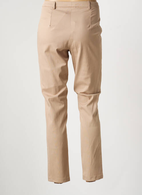 Pantalon chino țesătură poplin mărime normală bej JUMFIL femme