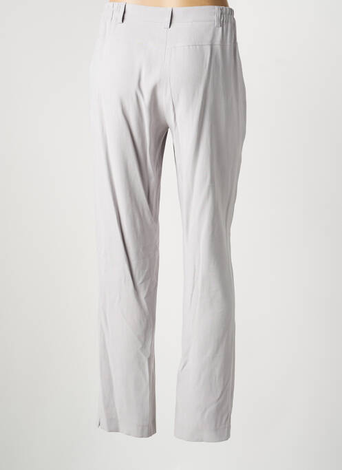 Pantalon drept țesătură poplin mărime normală gri JUMFIL femme