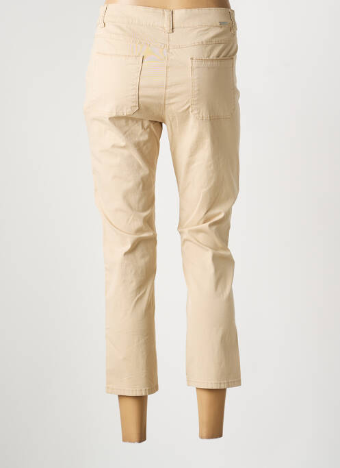 Pantalon trei sferturi elasticitate mărime normală bej DIANE LAURY femme