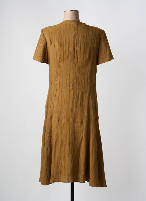 Rochie midi mâneci scurte mâneci scurte verde JUMFIL femme