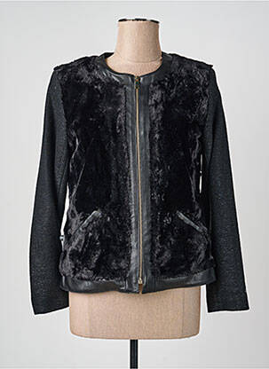 Jachete casual guler rotund negru JUMFIL femeie