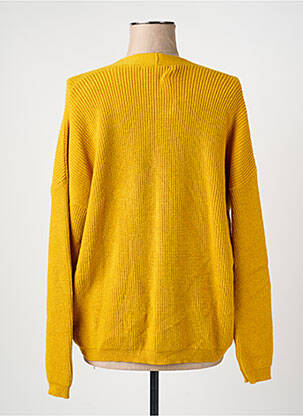 Vestă cu mâneci lungi închidere cu nasturi pe față galben SHARON'S femeie