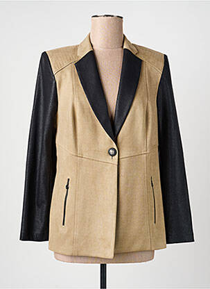 Jachete casual guler tip costum bej JUMFIL femeie