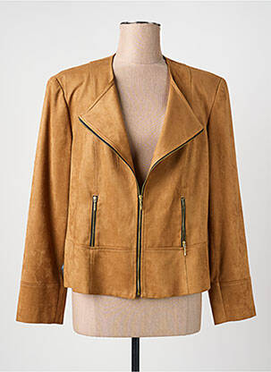 Jachete casual guler tip costum bej JUMFIL femeie