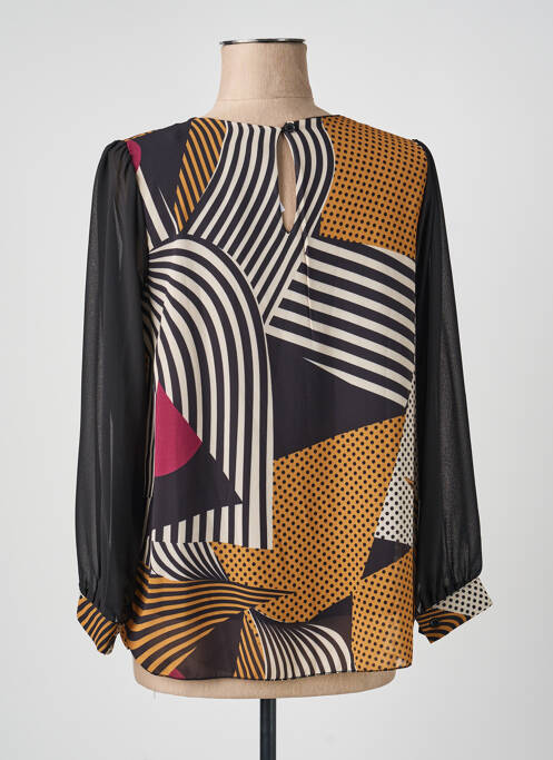 Top imprimeu fantezie mâneci lungi negru QUATTRO femme