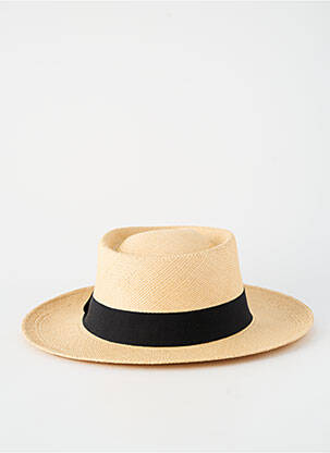 Pălărie formă pălărie de paie negru PANAMA HAT bărbat