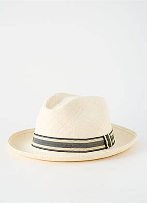 Pălărie imprimeu dungi bej PANAMA HAT bărbat