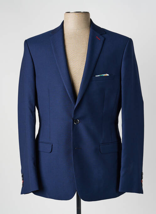 Sacou finisaj interior dublat albastru MONSIEUR HECTOR homme