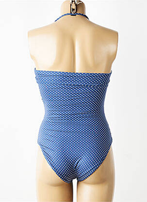 Costum de baie dintr-o singură piesă elasticitate albastru REGLISSE femeie