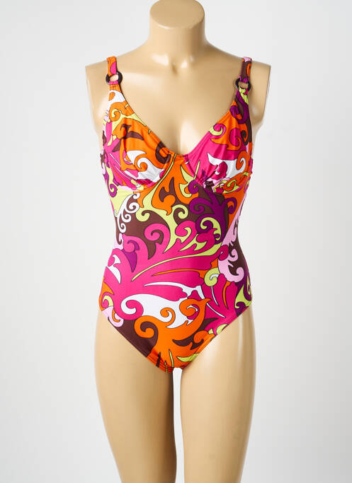 Costum de baie dintr-o singură piesă sutien cupe întregi cu decolteu înalt sutien cupe întregi cu decolteu înalt violet REGLISSE femme