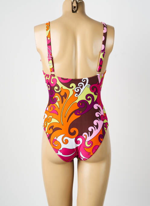 Costum de baie dintr-o singură piesă sutien cupe întregi cu decolteu înalt sutien cupe întregi cu decolteu înalt violet REGLISSE femme