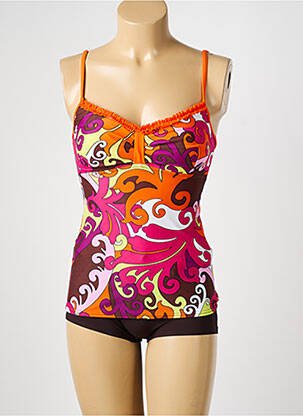 Tankini imprimeu fantezie portocalie REGLISSE femeie