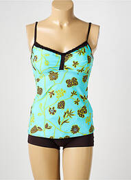Tankini chilot scurt albastru REGLISSE femeie
