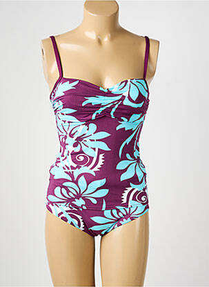 Tankini imprimeu floral violet REGLISSE femeie