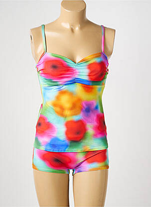 Tankini imprimeu floral roșu REGLISSE femeie