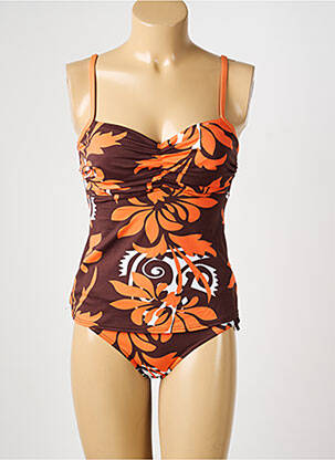 Tankini imprimeu floral portocalie REGLISSE femeie