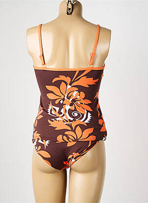 Tankini imprimeu floral portocalie REGLISSE femeie