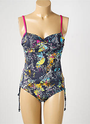 Tankini sutien balconet cu decolteu înalt gri REGLISSE femeie