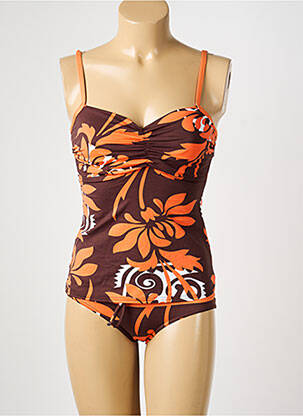 Tankini imprimeu floral portocalie REGLISSE femeie