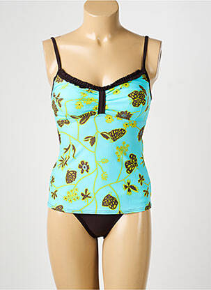 Tankini imprimeu floral albastru REGLISSE femeie