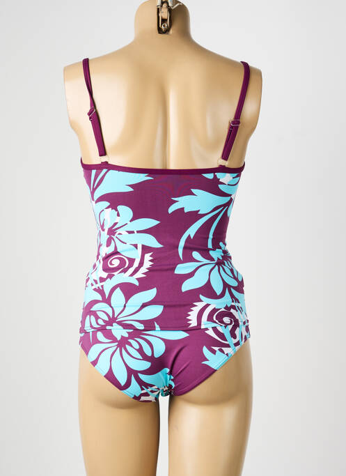 Tankini imprimeu floral violet REGLISSE femme