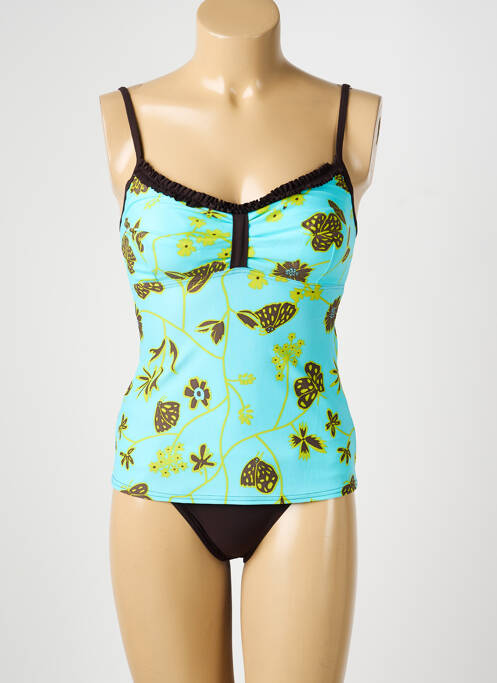Tankini imprimeu floral albastru REGLISSE femme