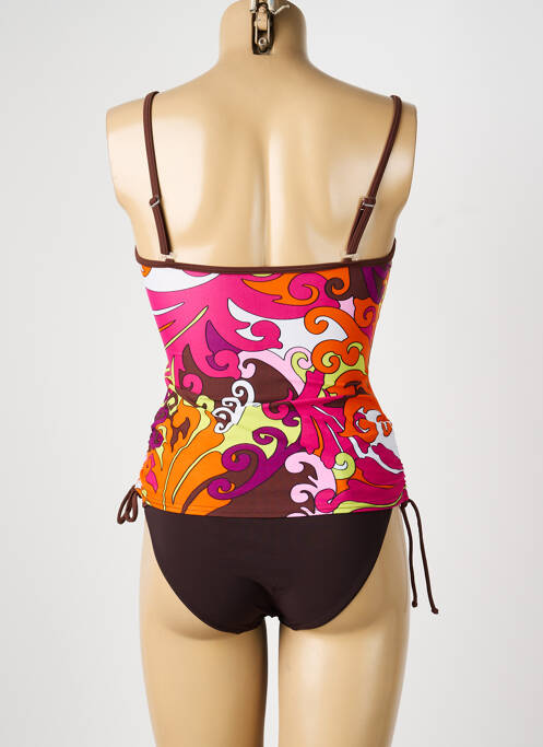 Tankini efect material satinat maro REGLISSE femme