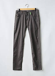 Pantalon slim țesătură melanj mărime normală maro PAL ZILERI homme
