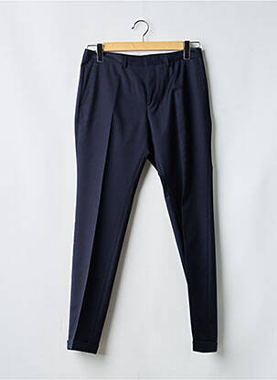 Pantalon slim talie cu cleme mărime normală albastru HUGO BOSS bărbat