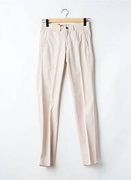 Pantalon chino țesătură poplin mărime normală bej MAISON WOOLIES homme