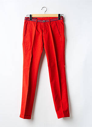 Pantalon chino țesătură poplin mărime normală roșu MASON'S bărbat