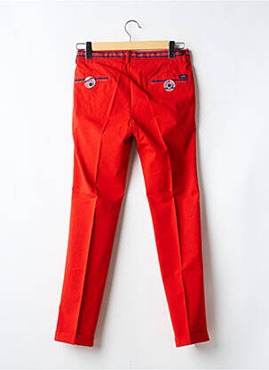 Pantalon chino țesătură poplin mărime normală roșu MASON'S bărbat