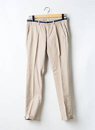 Pantalon chino țesătură poplin mărime normală bej MASON'S homme
