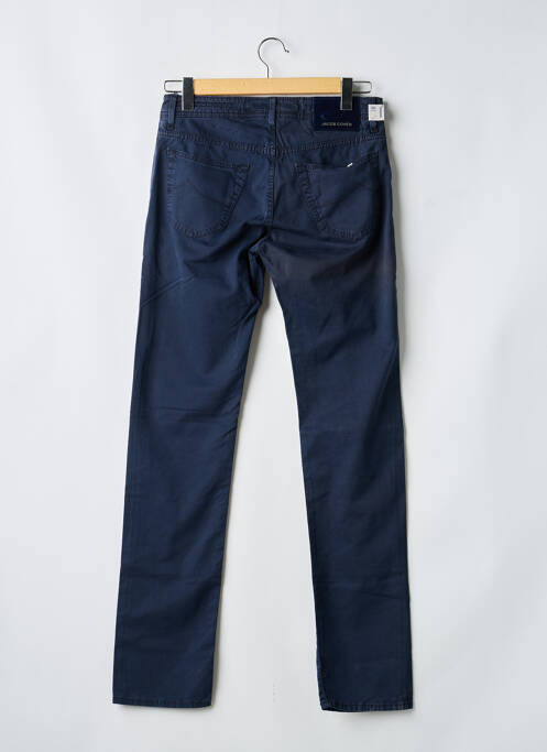 Pantalon drept țesătură poplin mărime normală albastru JACOB COHEN homme