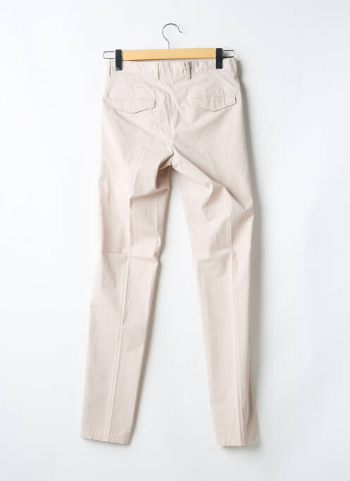 Pantalon chino țesătură poplin mărime normală bej MAISON WOOLIES homme