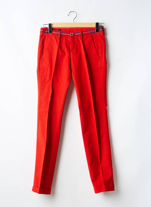 Pantalon chino țesătură poplin mărime normală roșu MASON'S homme