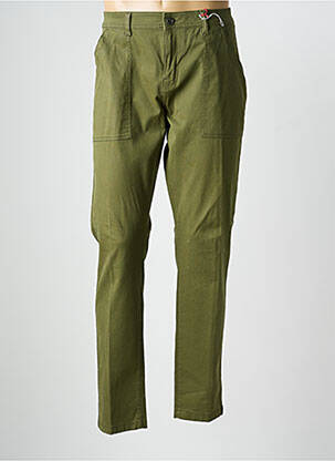 Pantalon chino elasticitate mărime normală verde IRON AND RESIN bărbat