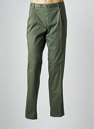 Pantalon chino țesătură poplin mărime normală verde SANTANIELLO bărbat