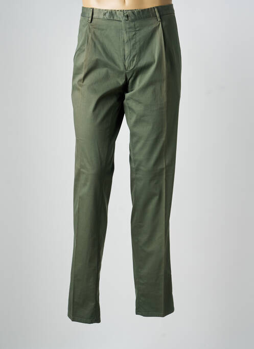 Pantalon chino țesătură poplin mărime normală verde SANTANIELLO homme